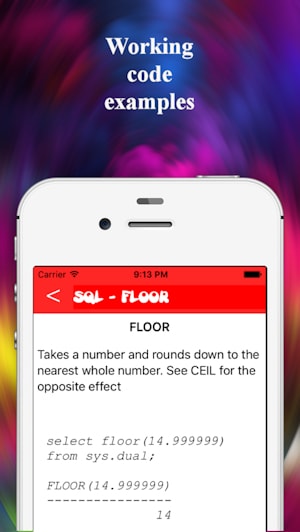 SQL Functions App for iPhone